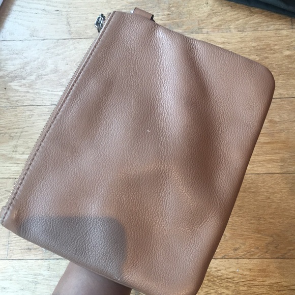 Marc by Marc Jacobs Leather Wristlet Beige and Lime - Picture 5 of 6